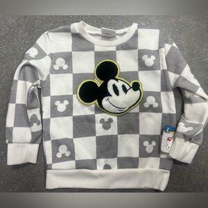 New Disney Mickey Mouse sweatshirt checkered